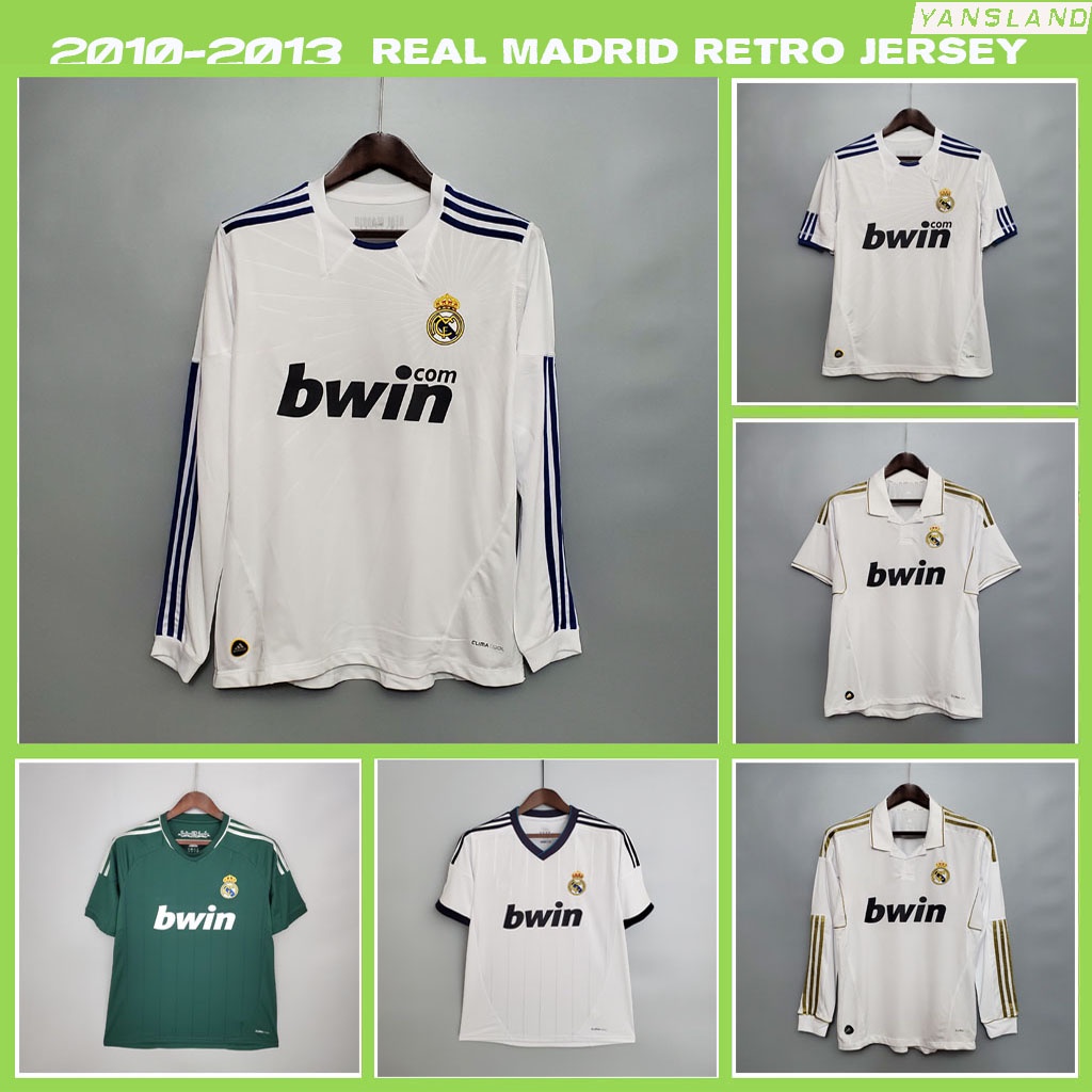 Real Madrid retro Jersey De Manga Corta Temporada 2010 A 2013 Y Larga Para Beckham Zidane Raul Ronaldo Luis Figo Camiseta De Calidad De Fútbol