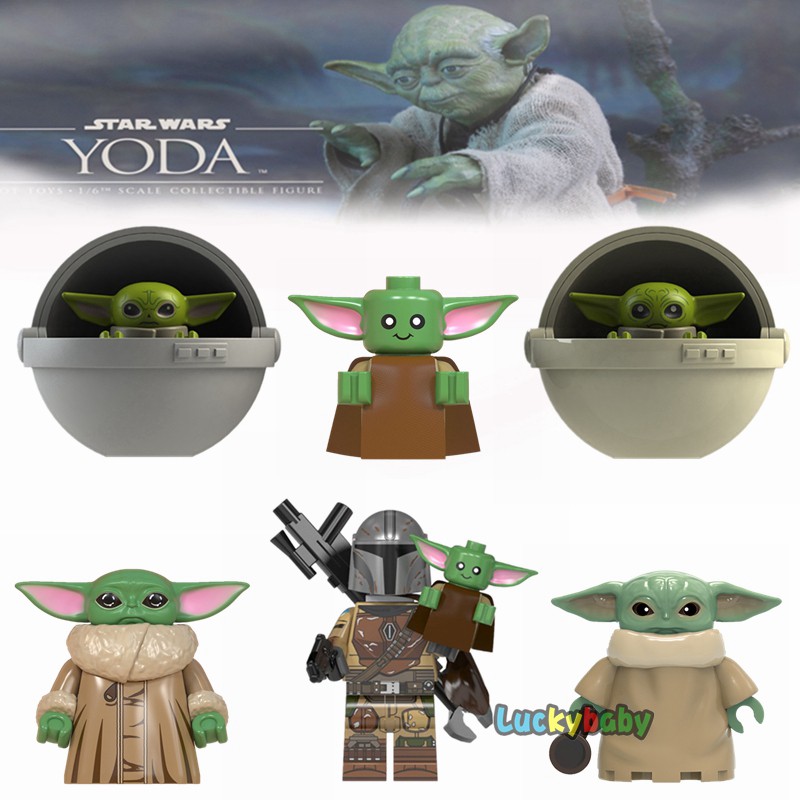 Star Wars Pelicula Minifiguras Bebe Yoda Mandalorian Compatible Lego Starwars Bloques De Construccion Juguetes Para Ninos Shopee Mexico