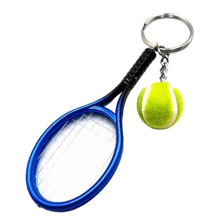 Bolsa Colgante modelo de simulación de la personalidad Llavero 6 un Llavero raqueta de tenis 