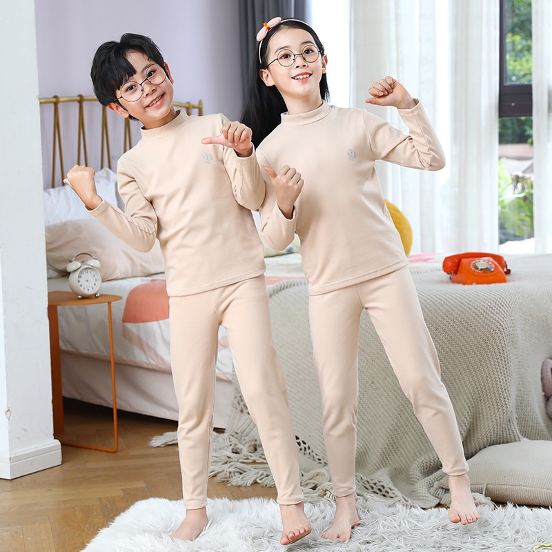 pijamas térmicos para vestir DEYOU ropa interior larga y pantalones largos Conjunto térmico para niños y niñas ropa interior térmica 