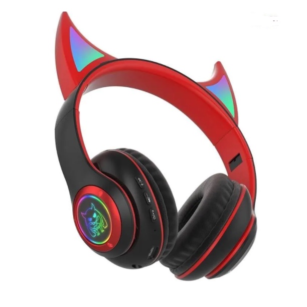 Audifonos Diadema Diablo Extra Bass Luces Bluetooth Inalambricos