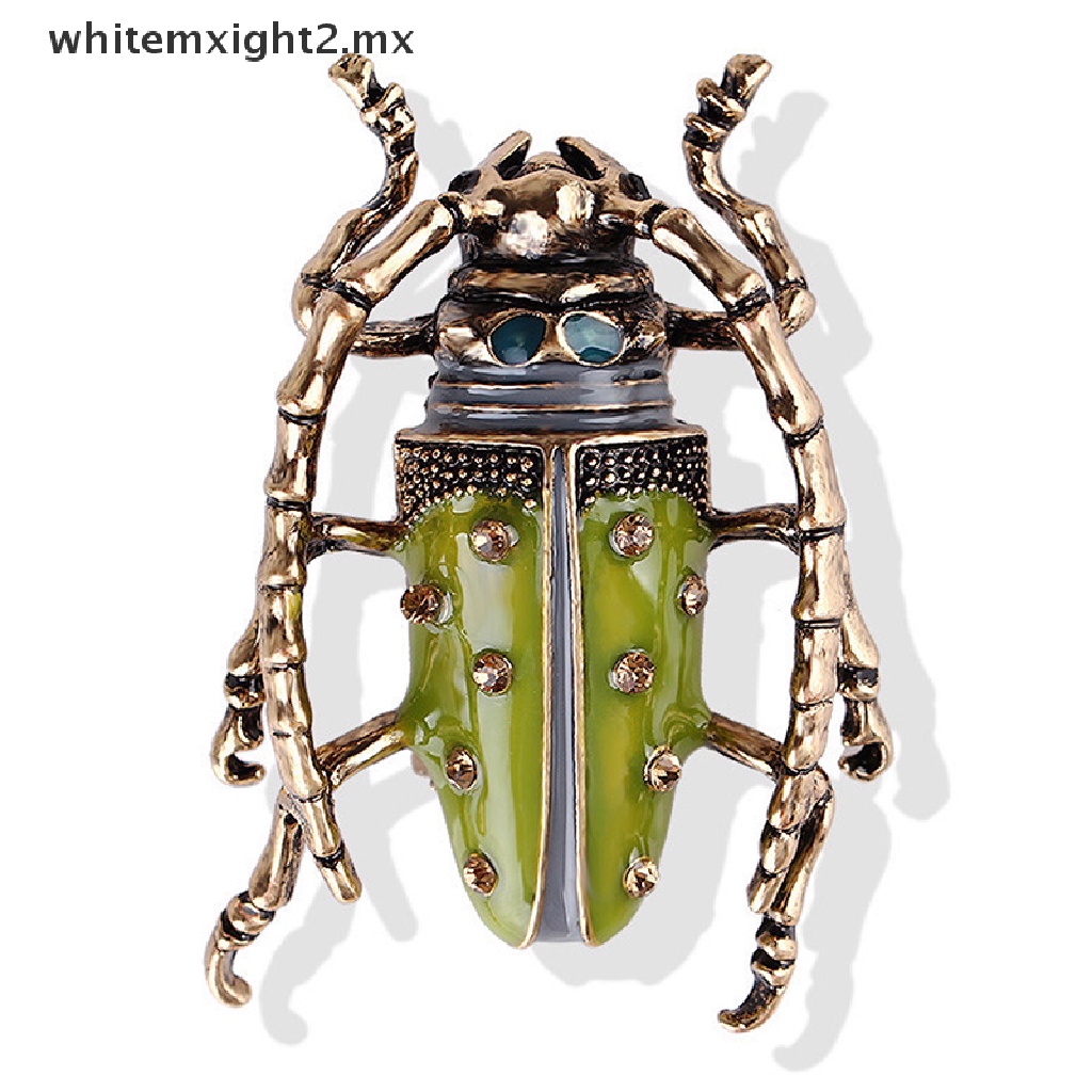 Vintage Big Escarabajo Insecto Broche Esmalte animal insignia Corsage Pins Joyería G SL