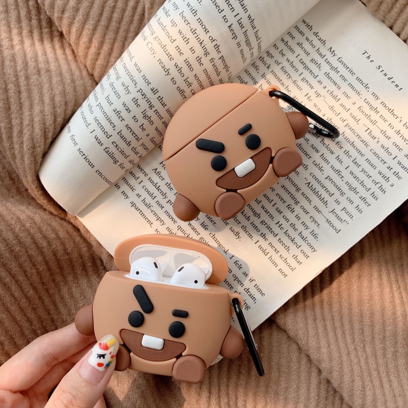 BTS AirPods 1/2 inalámbrico Bluetooth auriculares Shell BT21 silicona  cubierta protectora SHOOKY | Shopee México