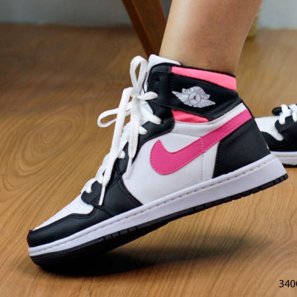 Nike Air Jordan 1 White Pink High Top Board , Producto | Shopee México