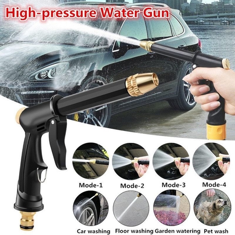 Pistola de agua a alta presión 46cm Metal Pistola de agua de alta presión de alimentación Lavadora Paq 