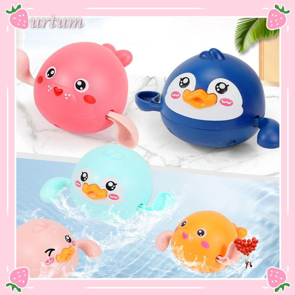Urtum Lindo Animal Pato Amarillo Leon Marino Pinguino De Dibujos Animados Juguete De Agua Bebe Juguetes De Bano Shopee Mexico