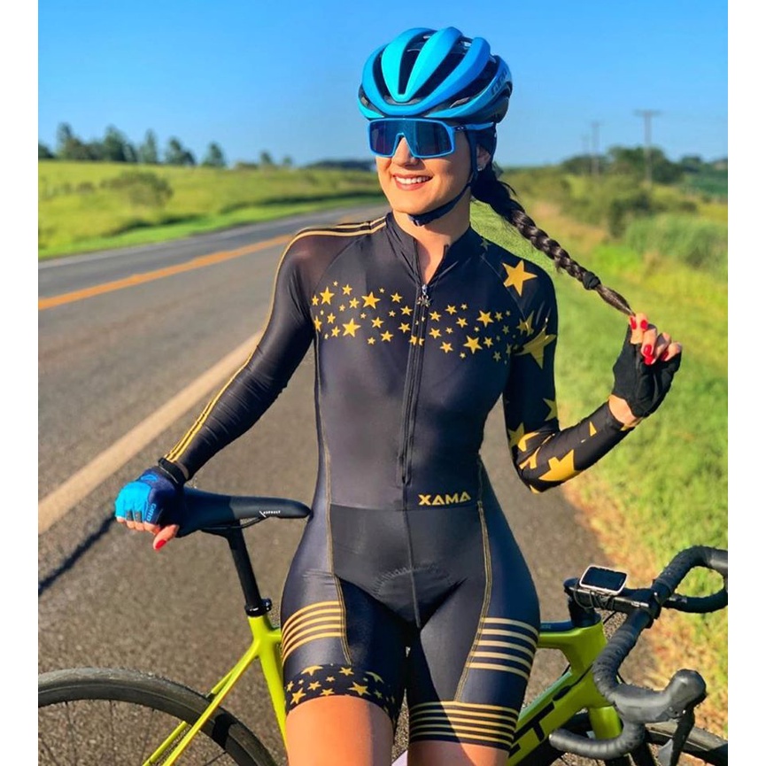 Mejor Opción] 2021XAMA Mono De Manga Larga Para Mujer Ciclismo Jersey De Bicicleta De Montaña Triatlón Ropa Deportiva Al Aire Libre | Shopee México