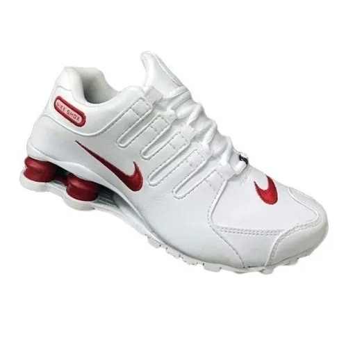 red and white nike shox