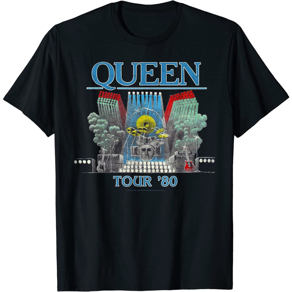 Camiseta Queen Official Tour 80 Band camiseta moda ropa Metal Rock música  Top hombres Premium | Shopee México