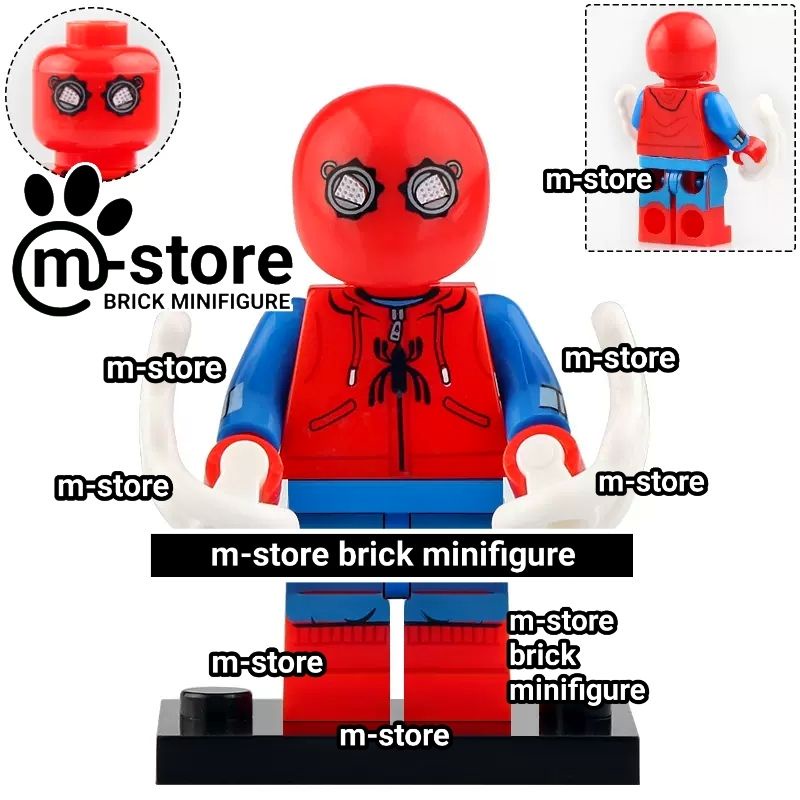 Lego spider-man homecoming spiderman traje casero minifigura | Shopee México
