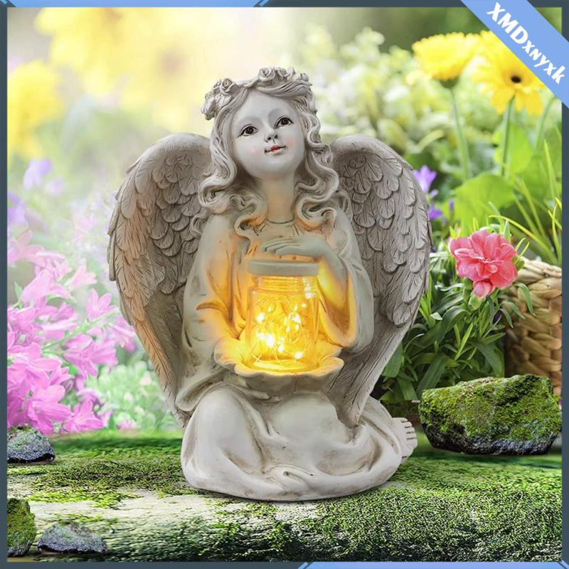 Garden Figurines Angel With Wing Statue, Garden Angel Statues Uk