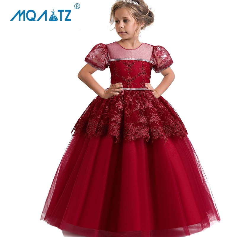 MQATZ Desfile Puff Manga Niños Vestidos De Noche Para Niñas Elegante Vestido  De Princesa Ropa Ceremonia Boda Fiesta Niña | Shopee México