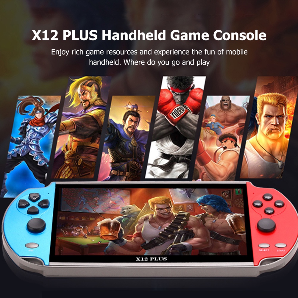 NUOWA Nuevo PSP X12 Plus 7.1 " Consola De Videojuegos Retro 10000 ...
