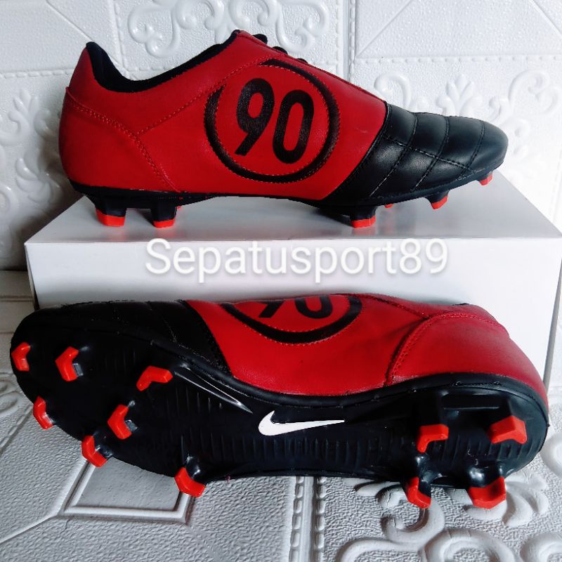 fluido insuficiente Manuscrito Nike Total 90 zapatos de fútbol de cuero genuino / cinta de costura OUTSOL  | Shopee México
