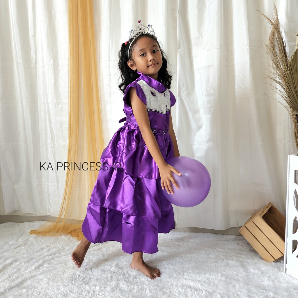Vestido de Color lila para niñas 4-5 años vestido morado claro 2-3 años Color  lila vestido de fiesta de cumpleaños importado púrpura cestas de vino KAP05  | Shopee México