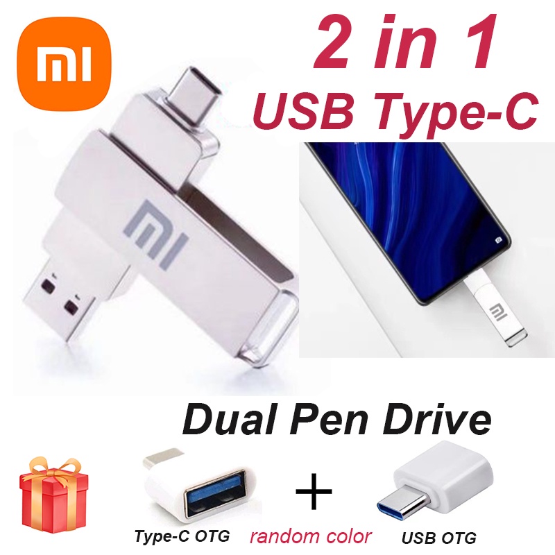 Xiaomi Pen Drive En Dual Type C Mental Usb Flash Gb Gb Gb Tb Tb Mini U Disk Tiny