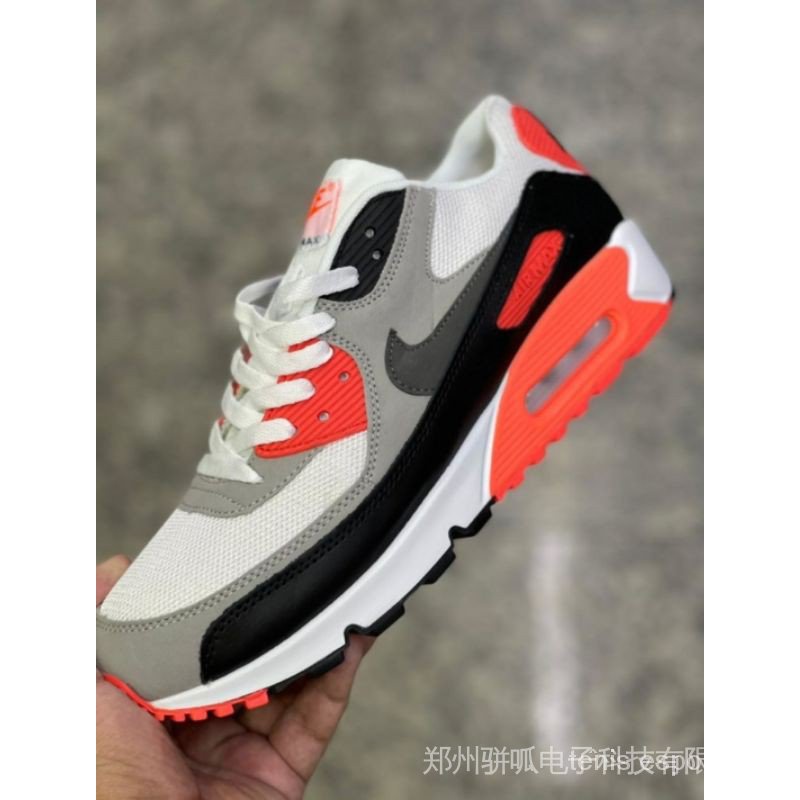 MAX 90 tennis Blanco/Naranja/Negro Importado Shopee