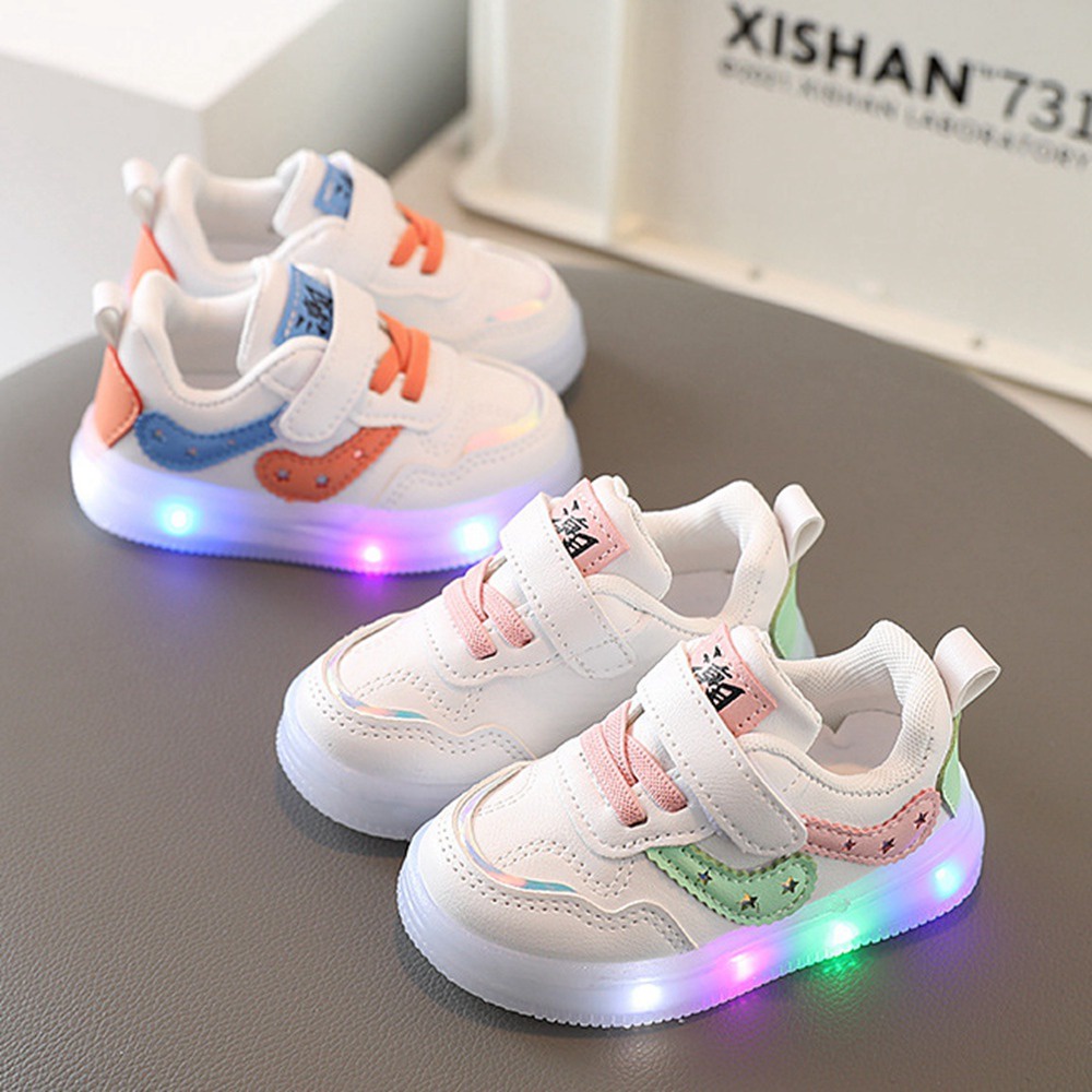 Tamaño 16-30 Bebé LED Zapatos Niño Niños Niñas Casual De Verano Deporte Para Correr | Shopee