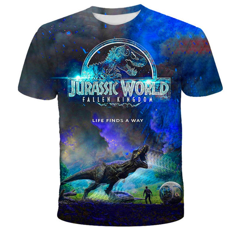 Jurassic Mundo 4T-14T Años Niños Camiseta Dinosaurio Impreso 3D Camisetas  Niñas Moda Manga Corta Niño | Shopee México