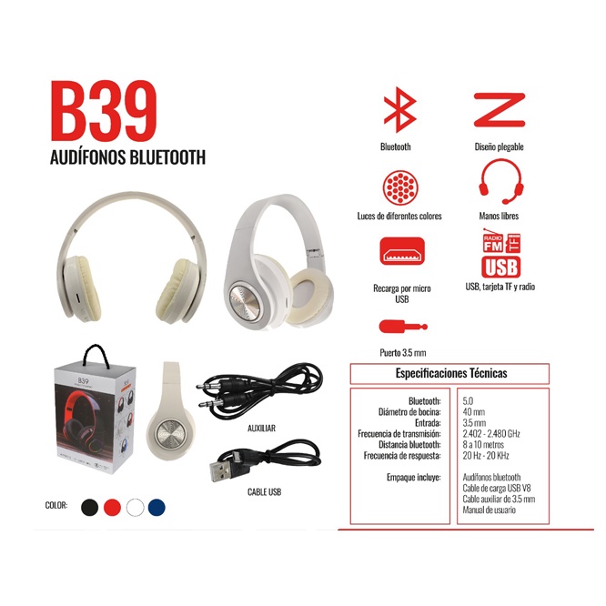 Audifono Diadema Bluetooth Fm Radio - Precios y Promociones - May 2022|  BigGo México