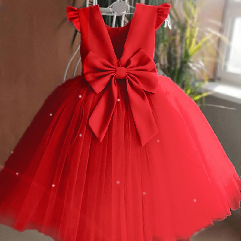 Vestido de verano para bebé niña flor vestido de niña para boda perla 1a  fiesta de cumpleaños vestido de bola ropa de niños | Shopee México