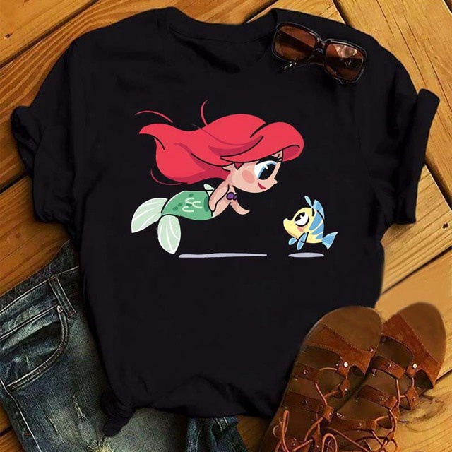Camiseta De Dibujos Animados De Disney Para Mujer/Top kawaii/Verano |  Shopee México