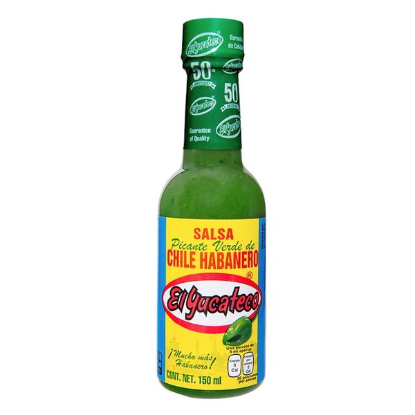 El Yucateco Salsa Picante Verde De Chile Habanero 150ml Shopee México