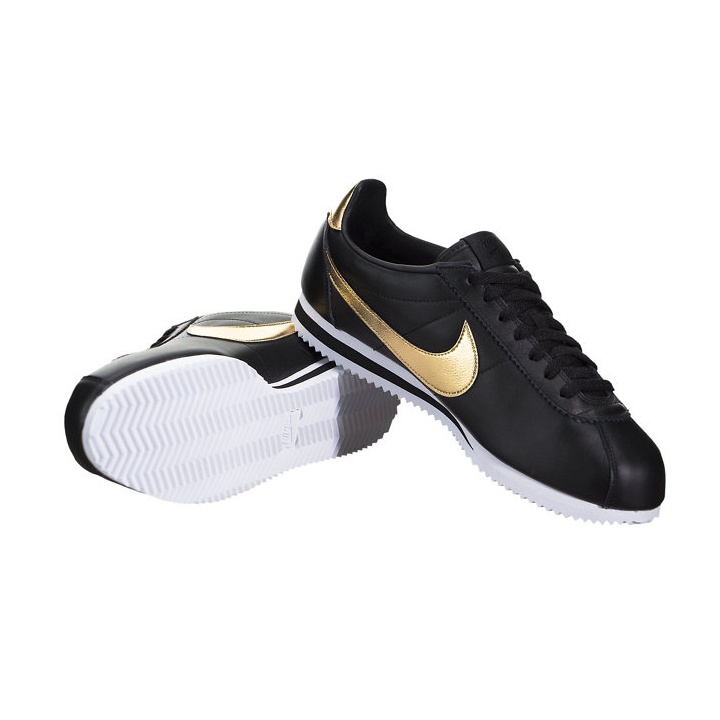 Nike cortez discount negro con dorado