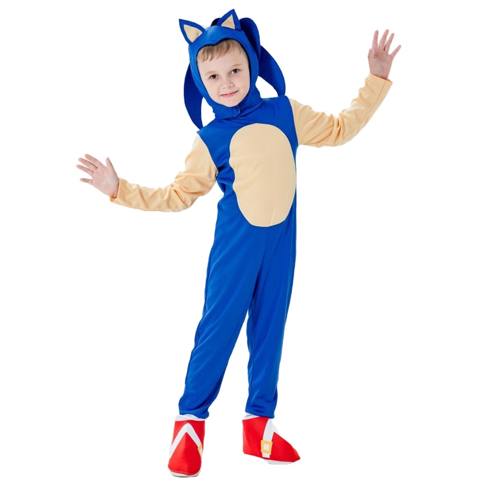 sonic the Hedgehog cartoon boy cosplay Juegos Vestir Escenario Rendimiento  Disfraces | Shopee México