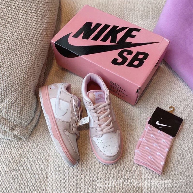 GQJ15-Nike SB DUNK Dove Rosa Conjunto De Zapatos De Mujer Baja Parte Superior De Deporte Estudiante Casual Deportivos107934748 | Shopee México