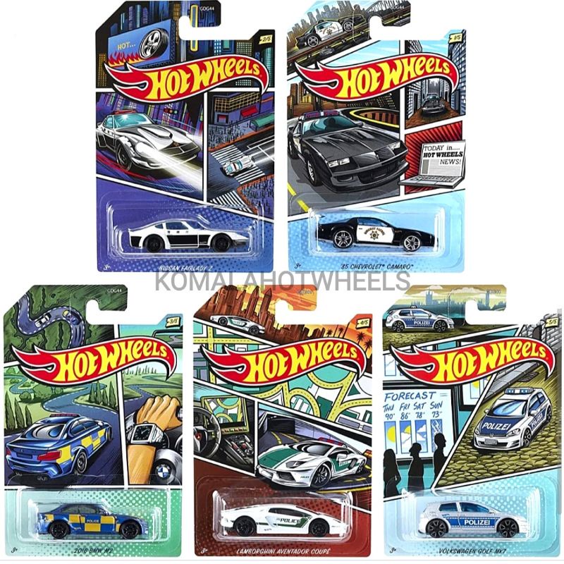 Hot Wheels edición de coches de policía Lamborghini BMW Nissan VW Camaro  (tarjeta 85% arriba) | Shopee México