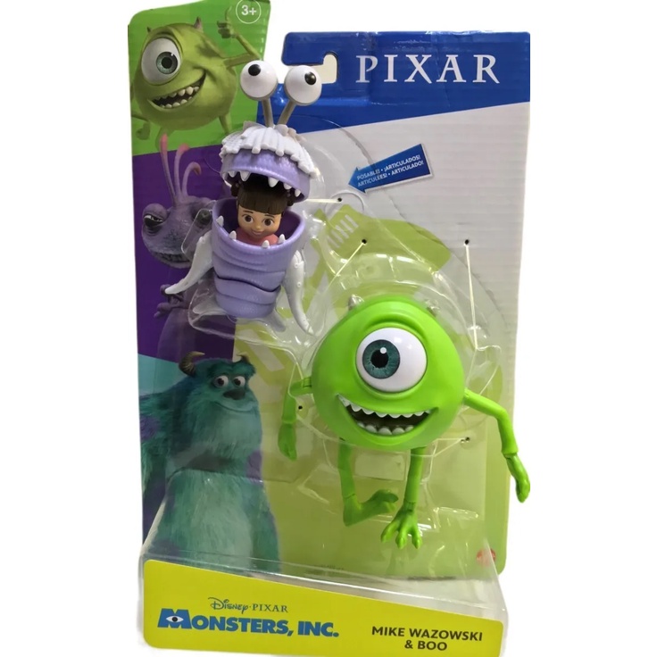 figuras Monster Inc Mike Wazowski &amp; Boo Pixar Mattel