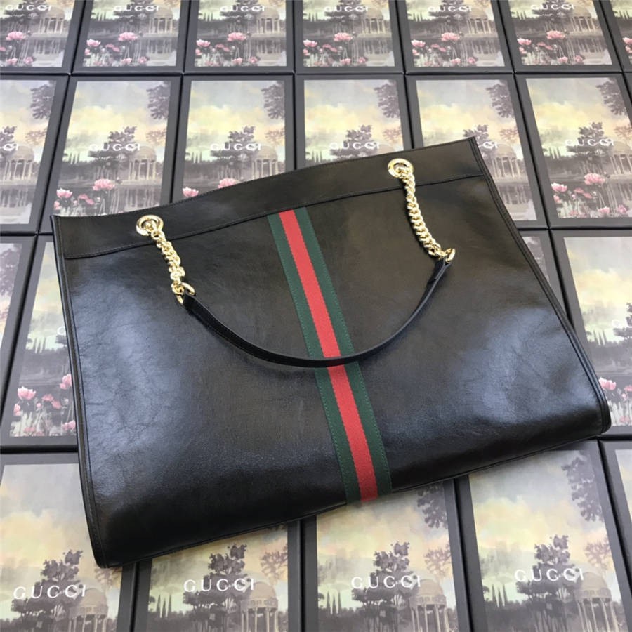 Bolso Gucci/ladies De Serie Rajah Grande Para Compras 537219 Negro | Shopee México