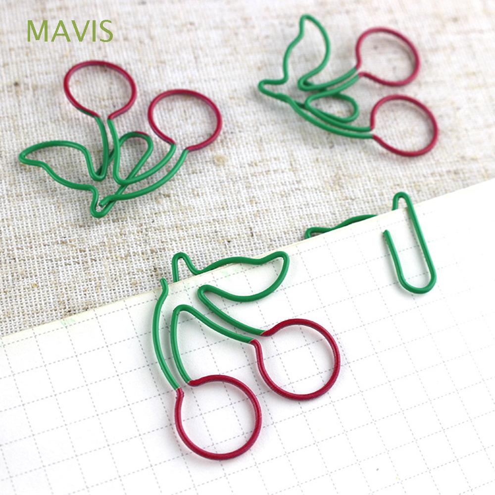 MAVIS Cherry Binder Clips Student School Office Supply Paper Clip ...
