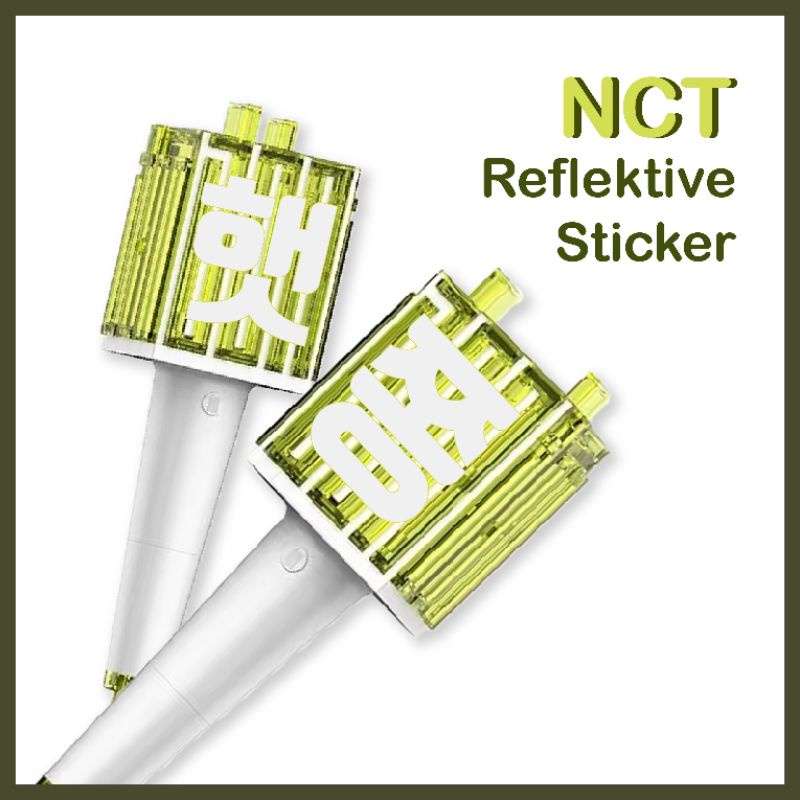 Nct LIGHTSTICK adhesivo reflectante o holograma NCT LIGHTSTICK NCT pegatina NCT