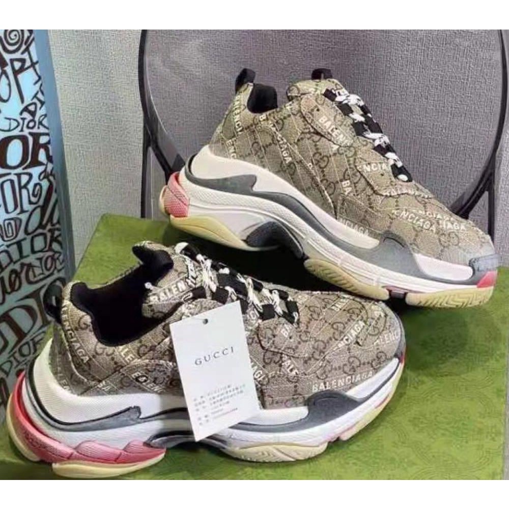 Gucci * S Retro Zapatos " Marrón " Almohadas Con Plataforma Papá | Shopee México