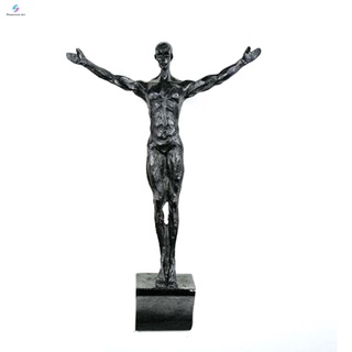 Modernas Abstractas Resina Sportsman Figura Escultura Estatua Hogar Decoración 
