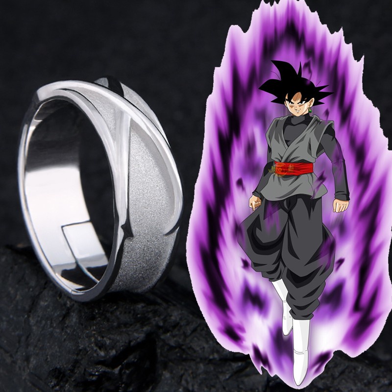 Dragon Ball Z Dark Goku Time Ring Cosplay Prop Black Gogeta Adjustable Ring  | Shopee México