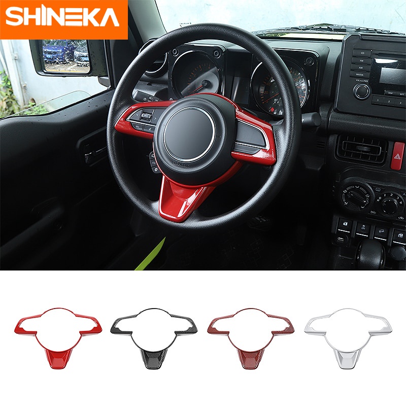 SHINEKA Accesorios Interiores Para Suzuki Jimny Coche Volante Pannel Decoración Cubierta Pegatinas 2019 2020