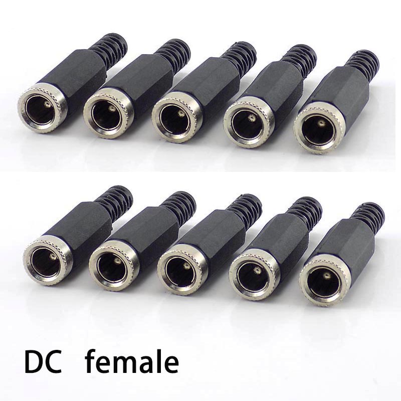 Enchufe Alimentación cc Cable Conector 12V Hembra Macho 5.5x2.1mm para CCTV / 