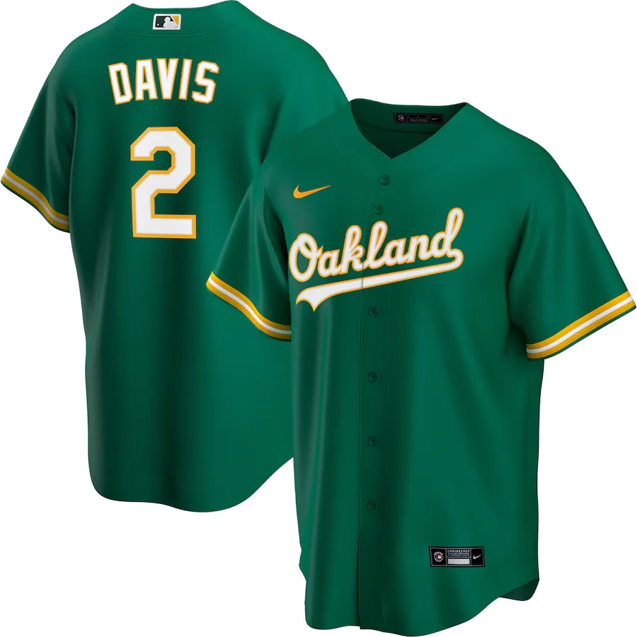 Men's Oakland Athletics Jesus Luzardo Nike Green Replica Player Name Jersey