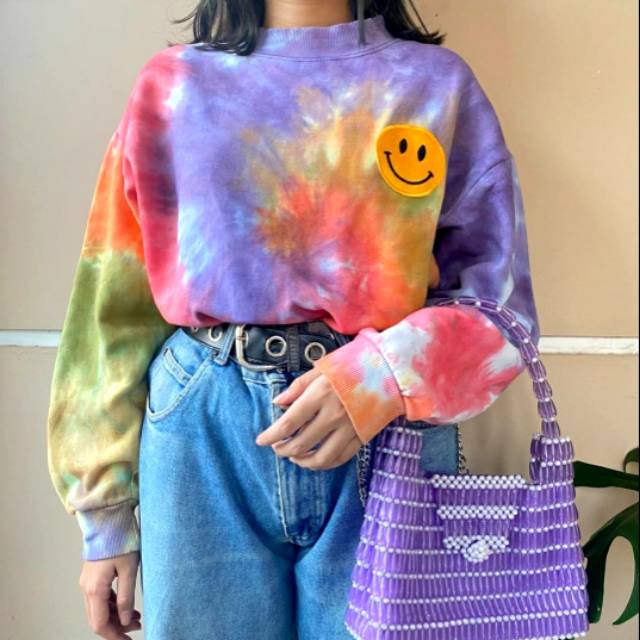 Arco iris tiedye cuello alto Xthriftx | Shopee México