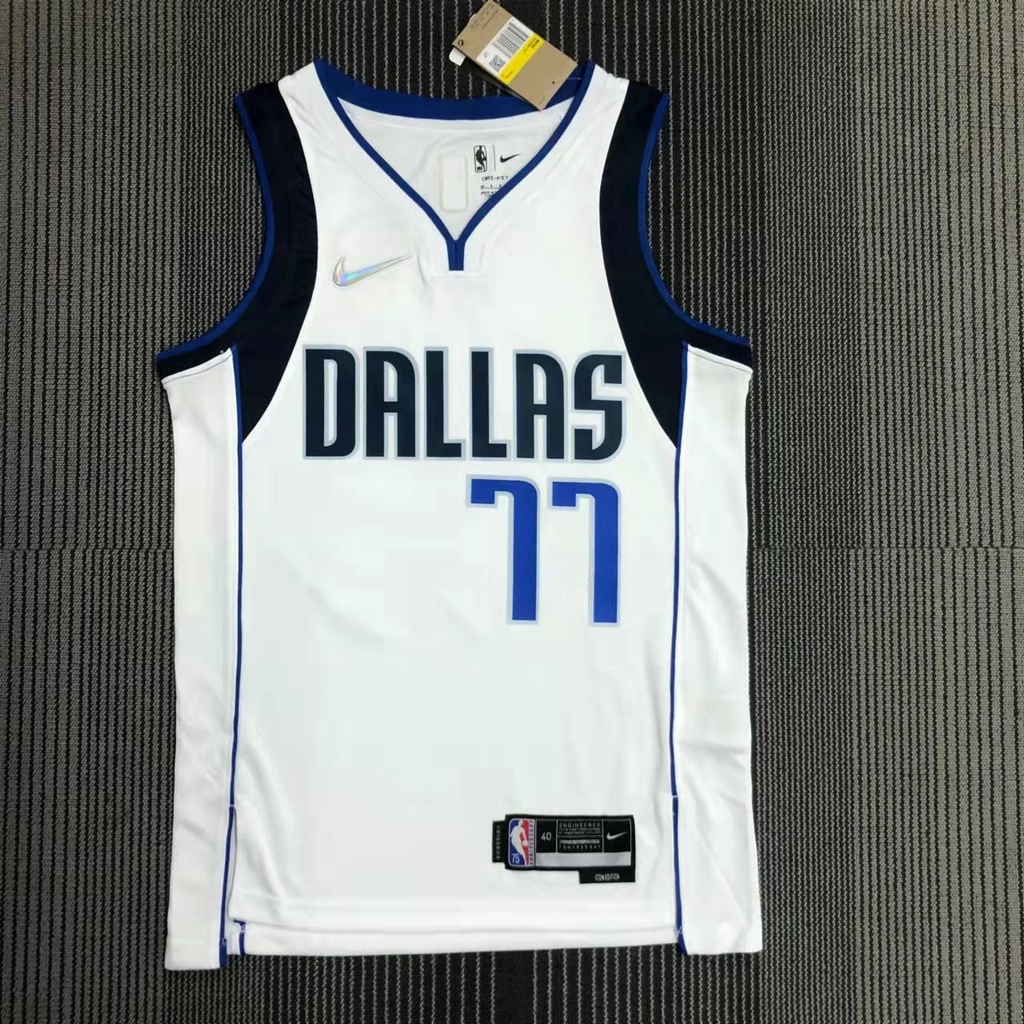 Bordado Oxyco Camiseta de Baloncesto para Hombre Transpirable y Resistente al Desgaste Camiseta para Fan Dallas Mavericks #77 Luka Doncic 