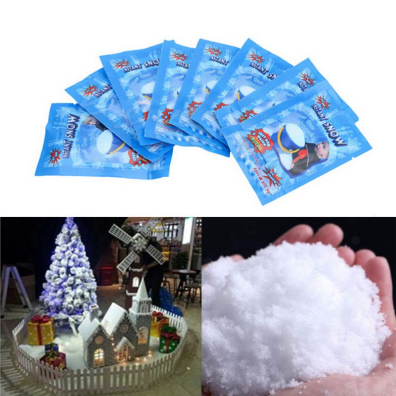 MB-LANHU Instantánea esponjosas mágicas Artificiales latas de Nieve Artificiales Decoración de Navidad Regalo de Bricolaje 