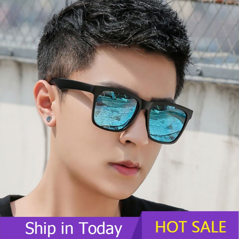 Hombres De Moda Gafas De Sol UV400 Coreano Para Los Espejo Multi Opciones De Color Nuevo | Shopee México