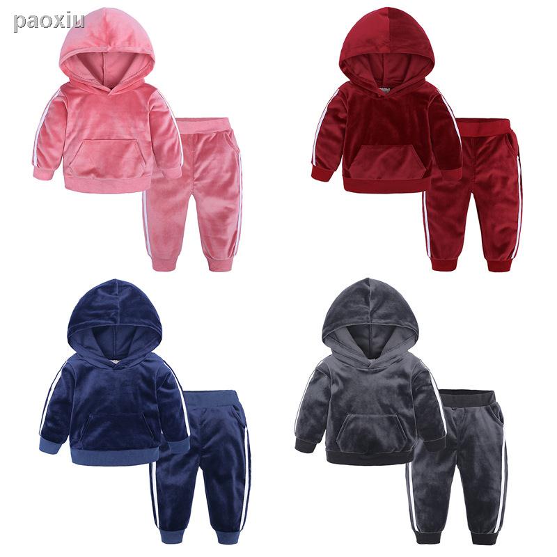 2pcs Traje Unisex Ninos Sueter Bebe Nina Conjunto De Ropa De Jogging Pantalones Traje De Sudor Shopee Mexico