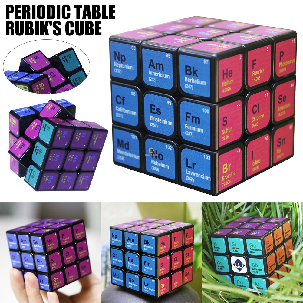 3x3x3 Magic Cubes Chemical Periodic Table Speed Puzzles Cubes Toy For Kids Beginners Shopee Mexico