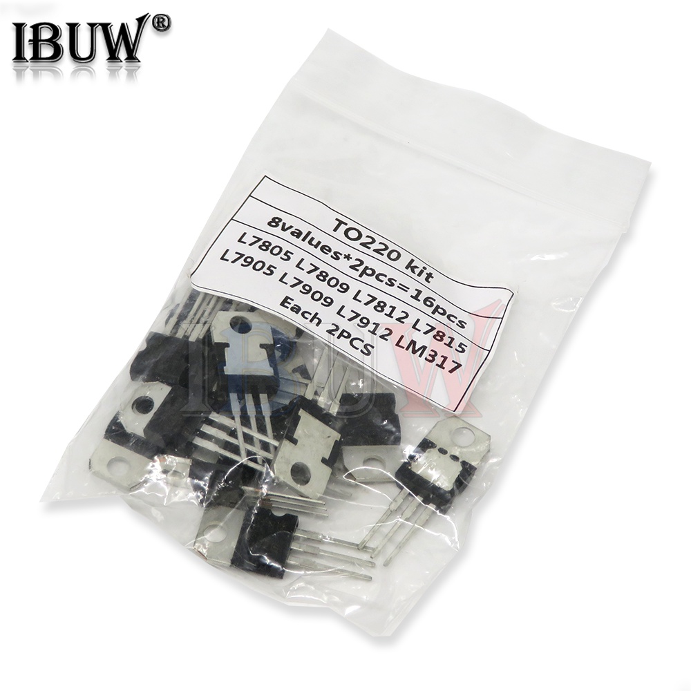 40 Transistors Assortis Régulateurs Tension - 8 Types : 7805, 7812, 7905, LM317, Etc. - Pour DIY électronique