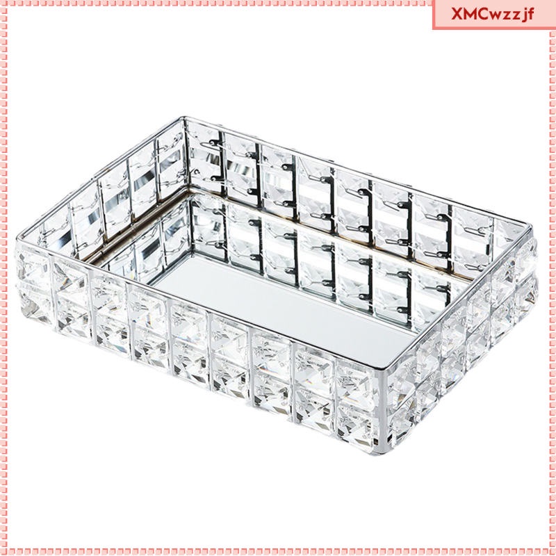 Perfume Decorative Glass Trays, Dresser Tray Woman