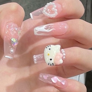 Compartir 61+ imagen uñas acrilicas hello kitty 